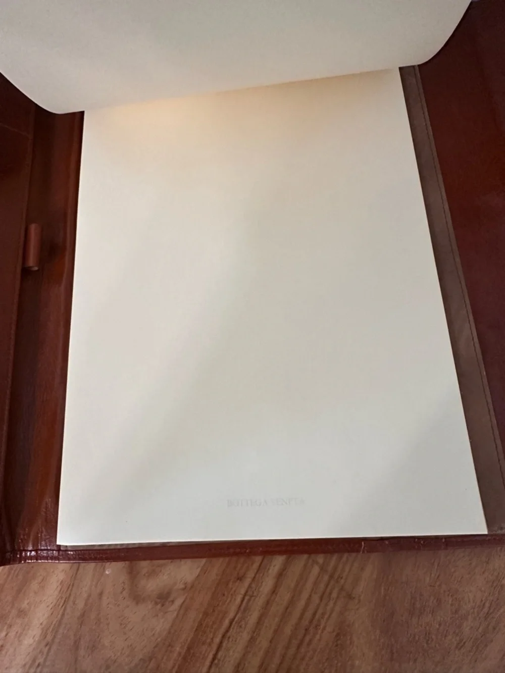 Vtg Bottega Veneta Classic Cognac Leather Document Portfolio 12.75” x 9.25” READ